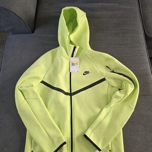 Nike Neon Green Zip-Up Hoodie